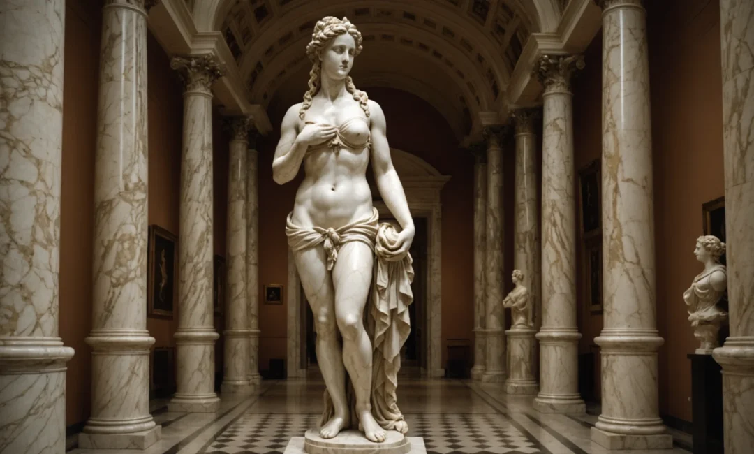 se dit d une statue avec un beau fessier